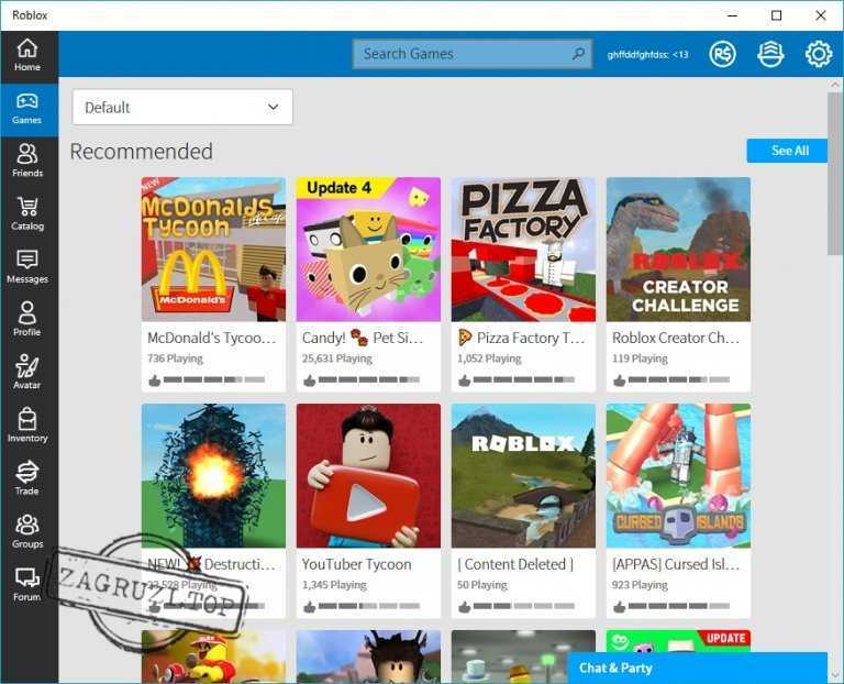 Сайт роблокс установить
