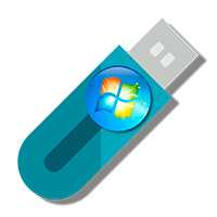 Установка Windows 7 с флешки лого